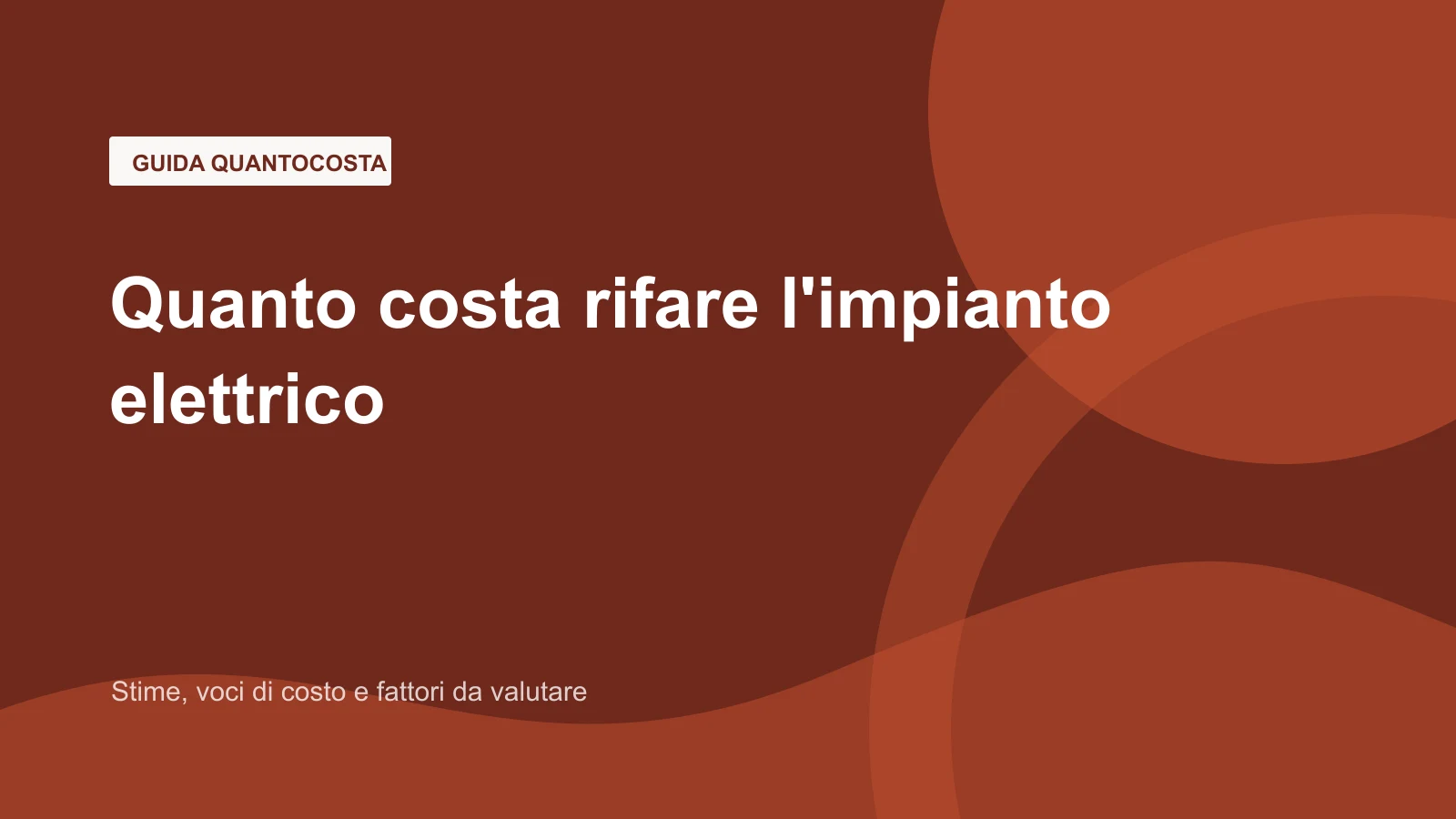 Immagine editoriale per quanto costa rifare l'impianto elettrico?