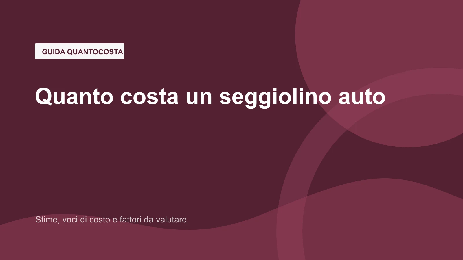 Immagine editoriale per quanto costa un seggiolino auto?
