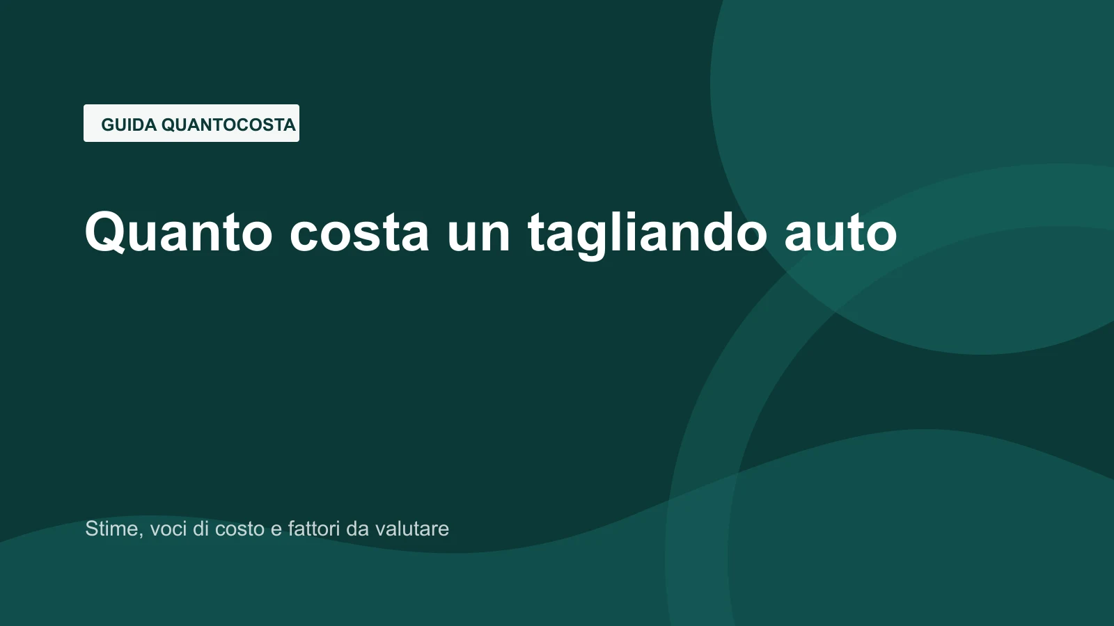 Immagine editoriale per quanto costa un tagliando auto?
