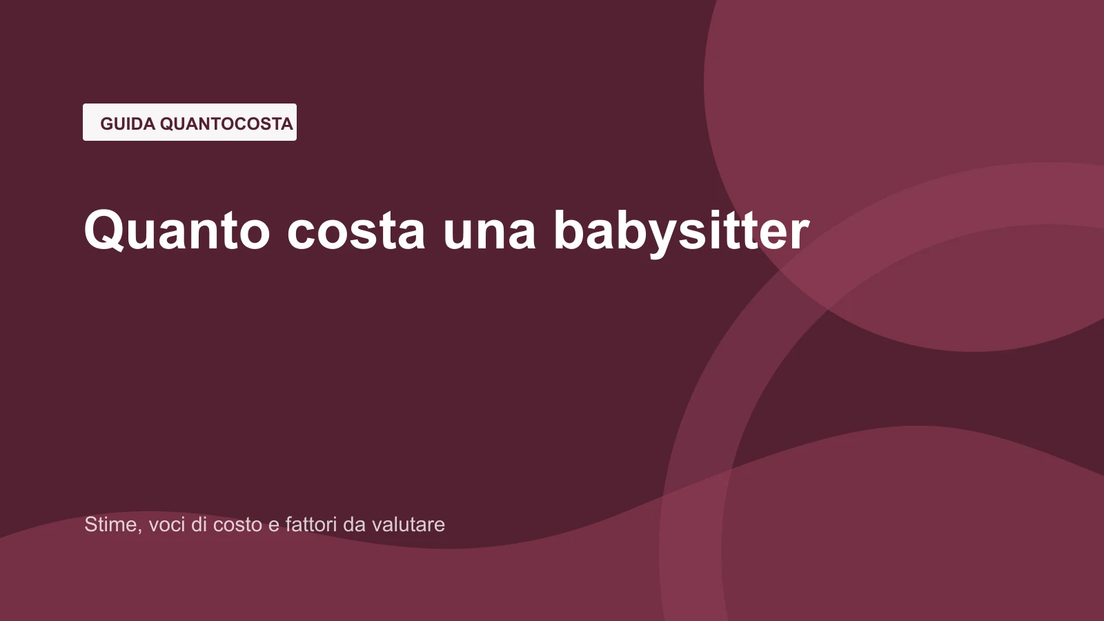 Immagine editoriale per quanto costa una babysitter?